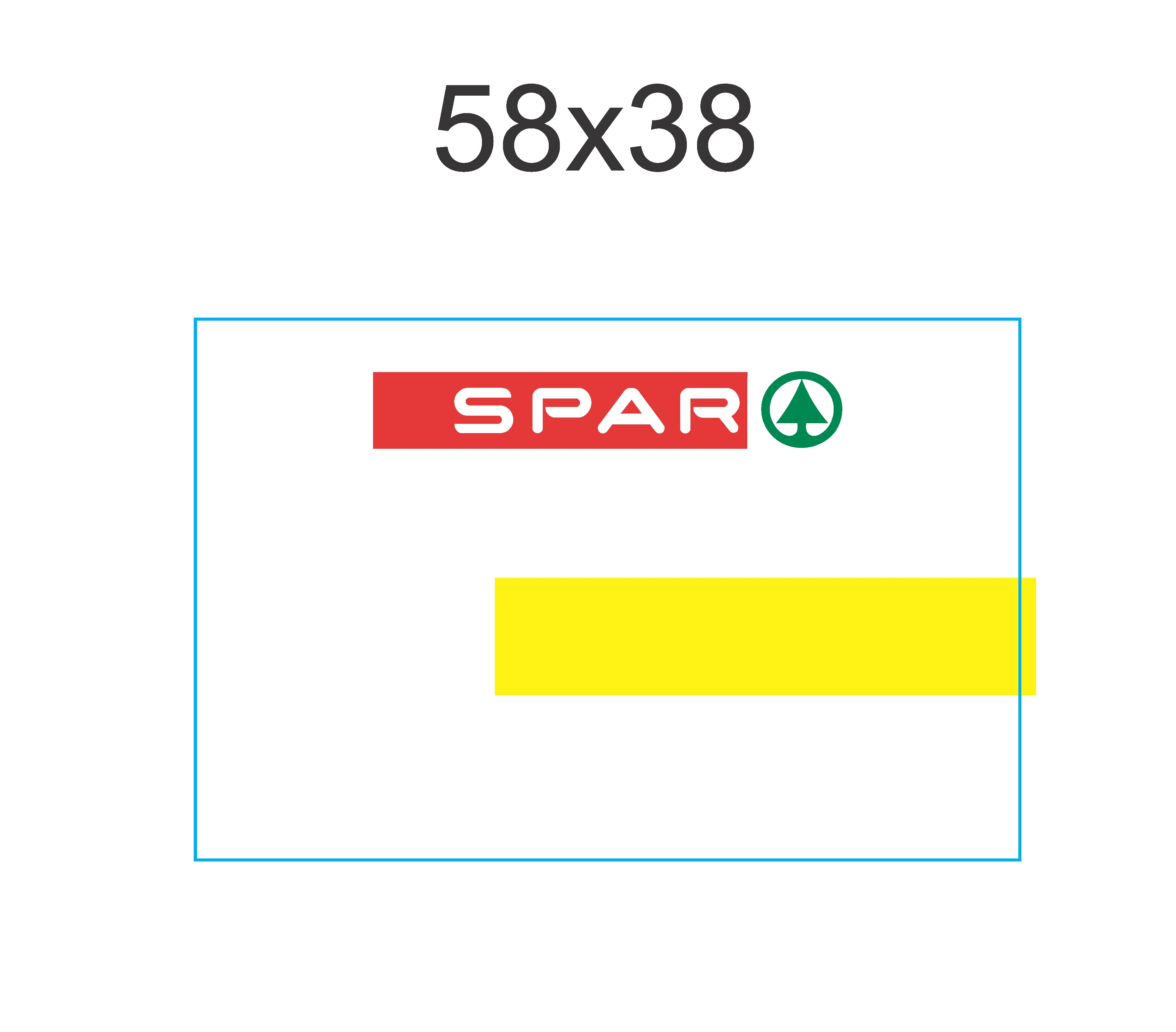 Spar Shelf Edge Labels 58mm x 38mm 600 labels per Roll Price Per